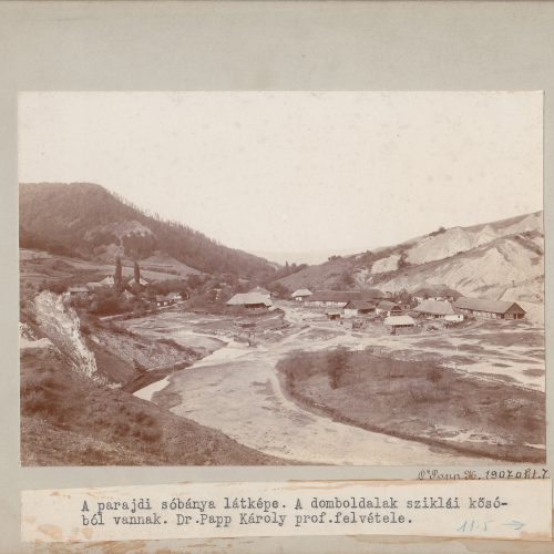 Parajdi sóbánya látképe (1907-es felvétel)